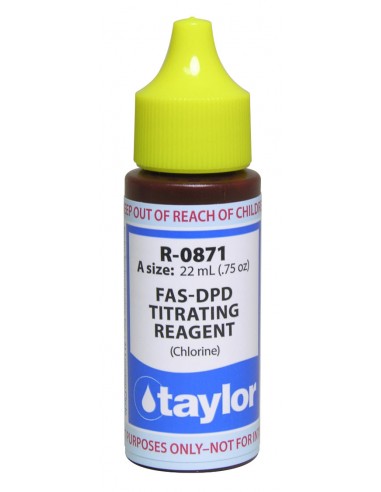 Recambio reactivo test cloro FAS-DPD de Taylor, R-0871