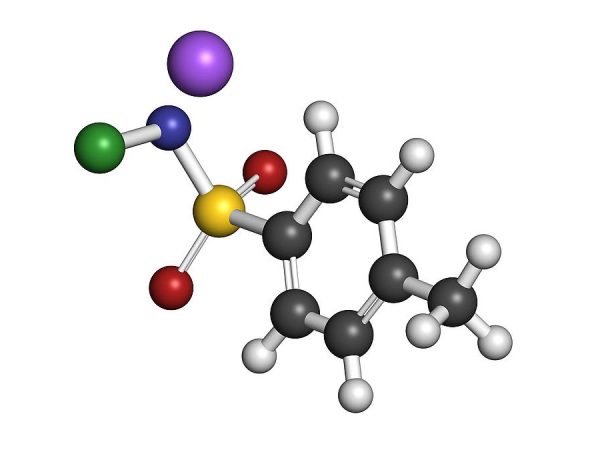 Molécula de cloramina